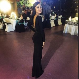 Open Back Long Formal Dress